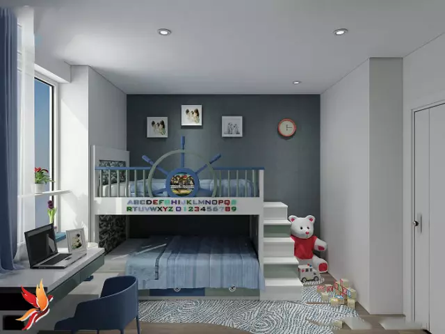 thiết kế nội thất phòng ngủ bé trai7