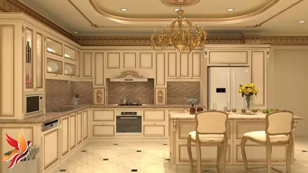 thiết kế nội thất phòng bếp cổ điển1