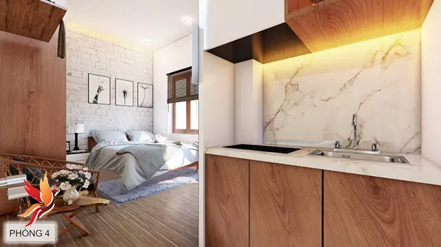 mẫu thiết kế nội thất phòng ngủ căn hộ nhà cô Na3