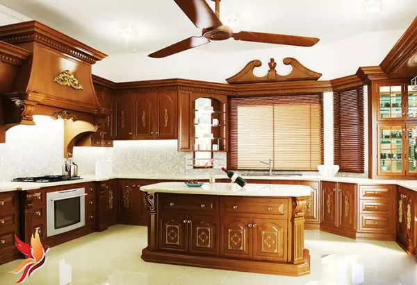 thiết kế nội thất phòng bếp cổ điển4