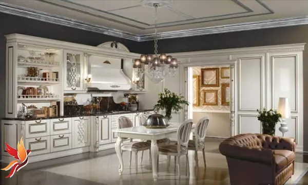 thiết kế nội thất phòng bếp cổ điển7