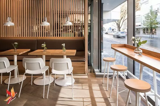 thiết kế nội thất quán cafe không gian xanh10