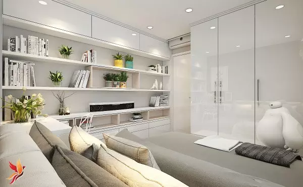 thiết kế nội thất chung cư hiện đại nhà anh Nam13