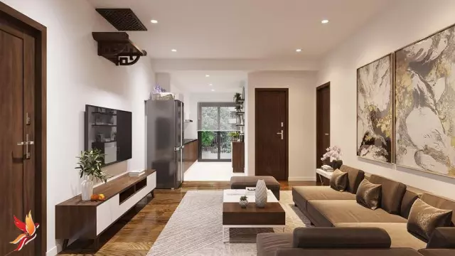 thiết kế nội thất chung cư tối giản3