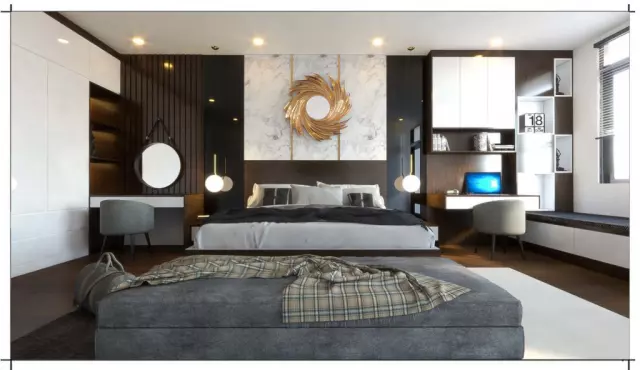 Kinh nghiệm thiết kế nội thất phòng ngủ master6