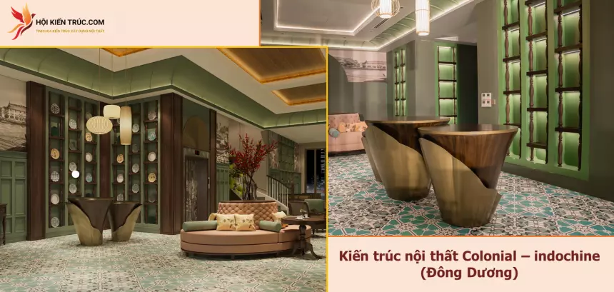 phong cách nội thất khách sạn indochine