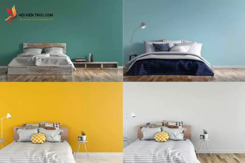 màu sắc nội thất phong ngủ phù hợp
